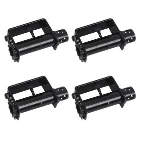 4 Pack Trailer Winch, Heavy Duty Weld-On Winch for Flatbed Trailers, Truck Lashing Winch for Webbing Within 2.75" or Steel Wire Rope Within 0.51"